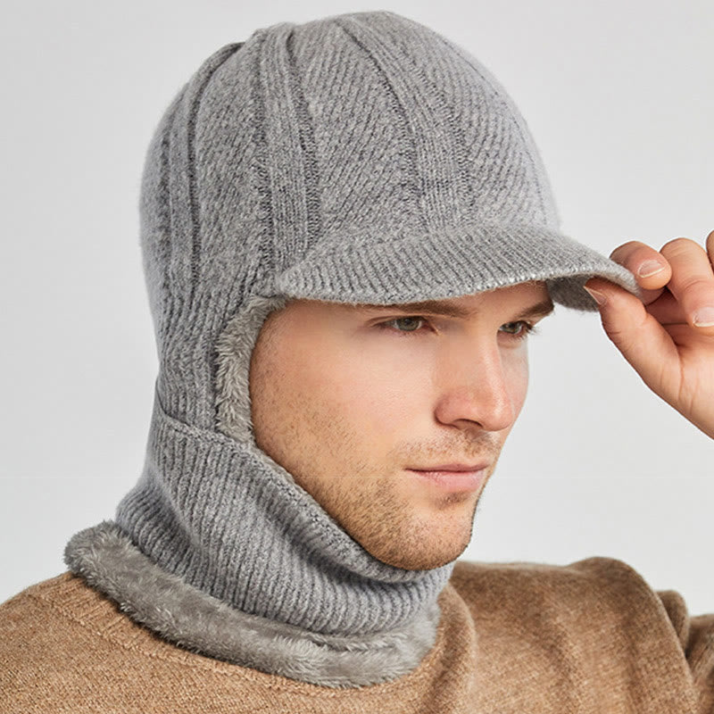 Winter Knitted Balaclava Beanie Hooded Scarf - image 10