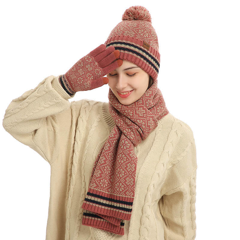 Touch Screen Gloves Beanie Scarf 3 In 1 Set - image 13