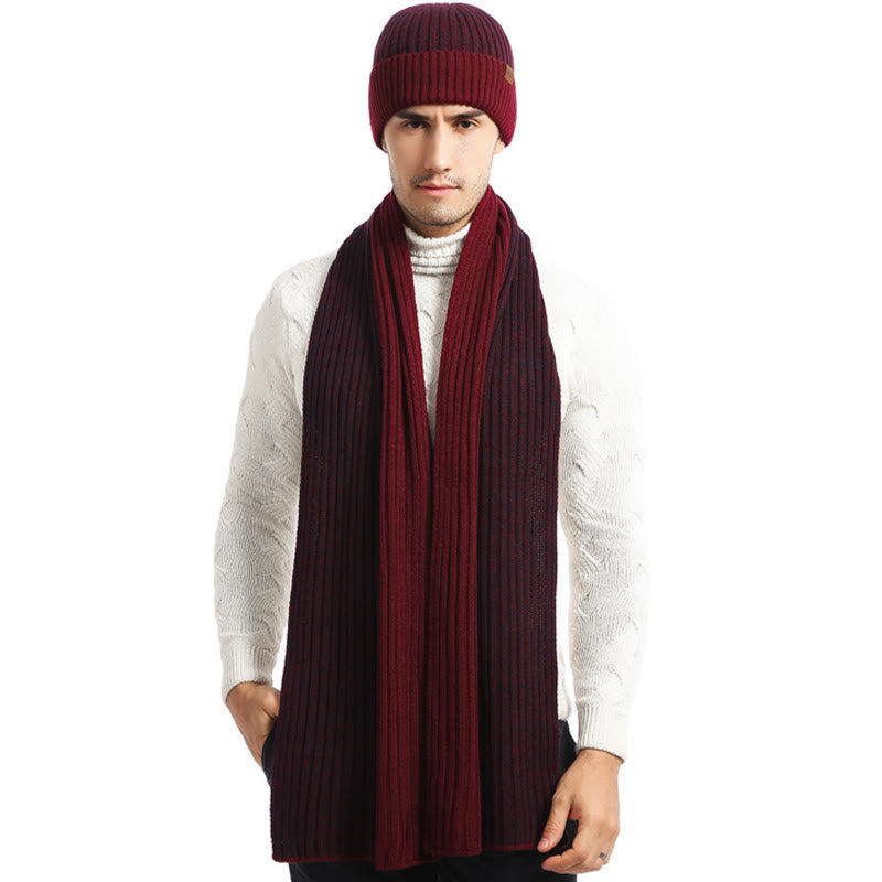 Color Matching Gloves Beanie Scarf 3 In 1 Set - image 4