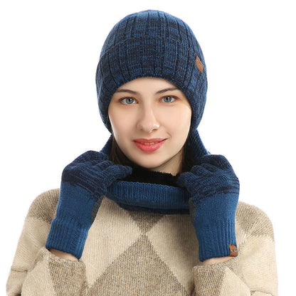 Outdoor Warmth Gloves Beanie Scarf 3 In 1 Set - image 5