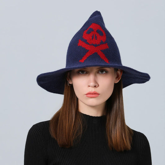 Halloween Poison Dart Skull Witch Hat - image 0
