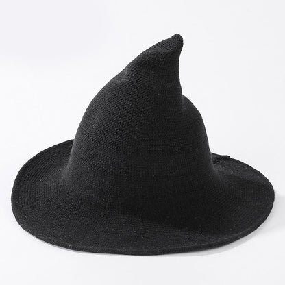 Halloween Solid Color Witch Hat - Black - One Size - image 5