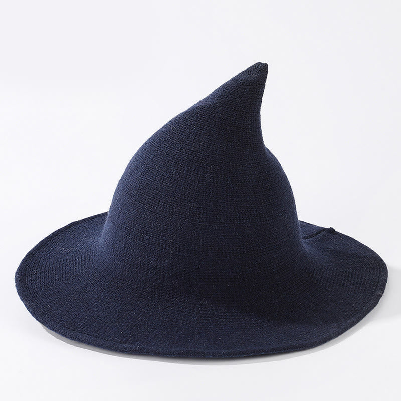 Halloween Solid Color Witch Hat - Navy Blue - One Size - image 4