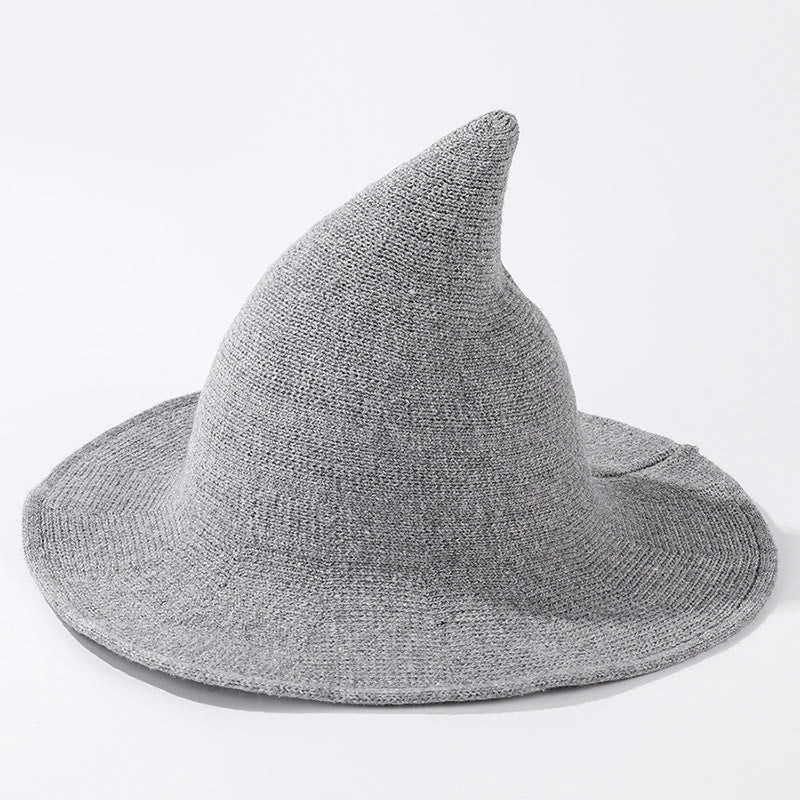 Halloween Solid Color Witch Hat - Light Gray - One Size - image 6