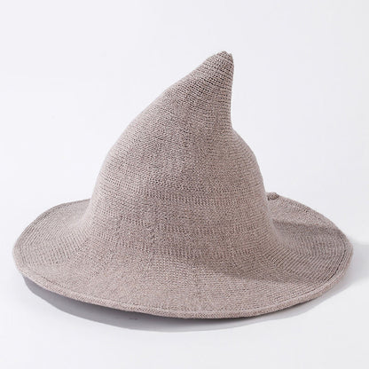 Halloween Solid Color Witch Hat - Khaki - One Size - image 9