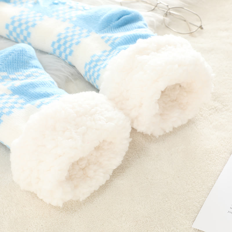Plus Size Grid Slipper Socks - image 8