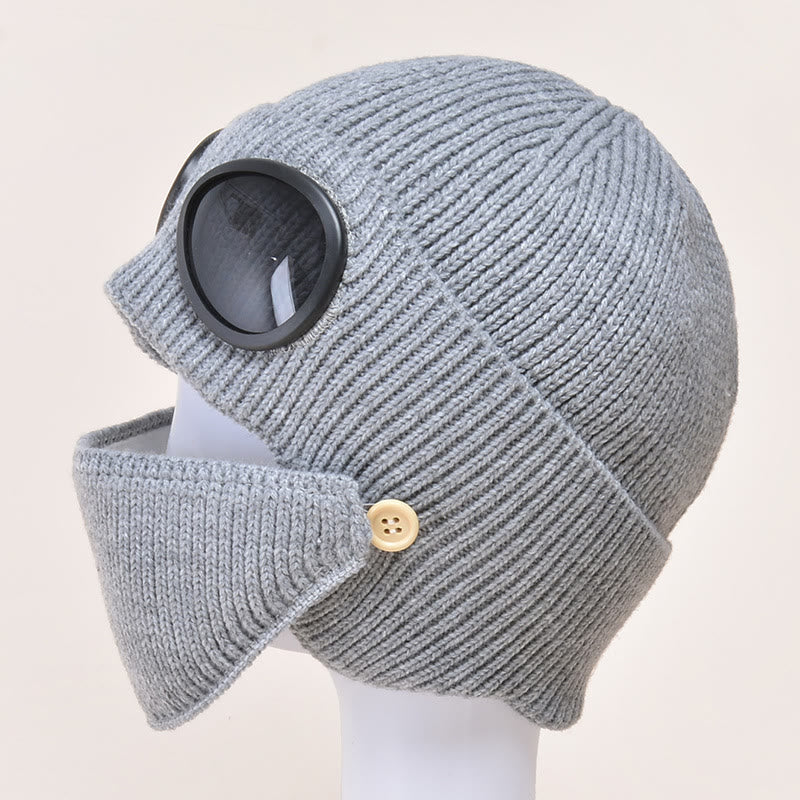 Masks Beanie Hat Warmer - Grey - One Size - image 10