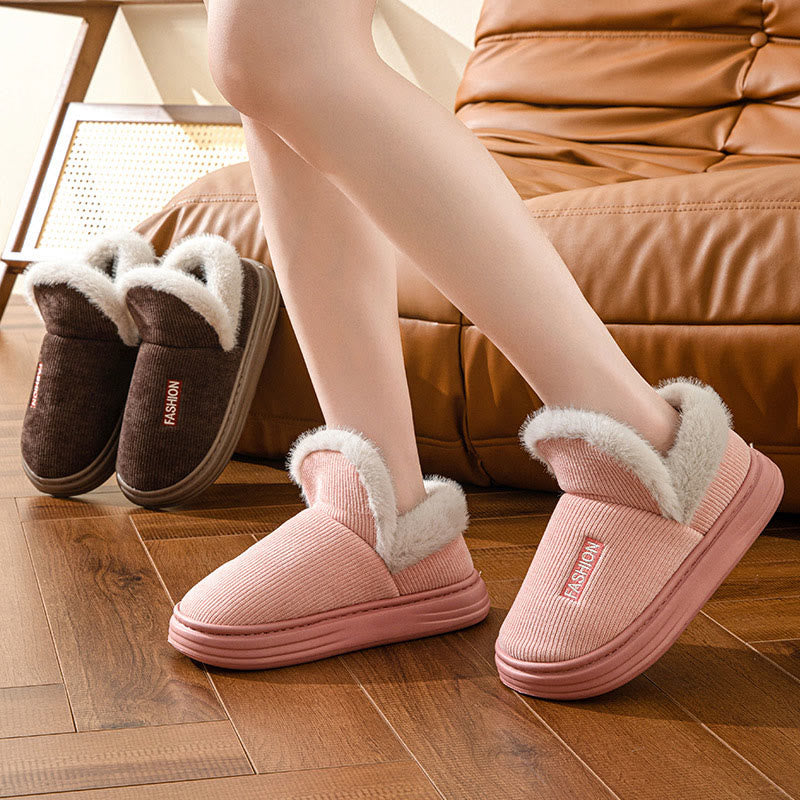 Plus Size Skin Friendly Warm Slippers - image 0