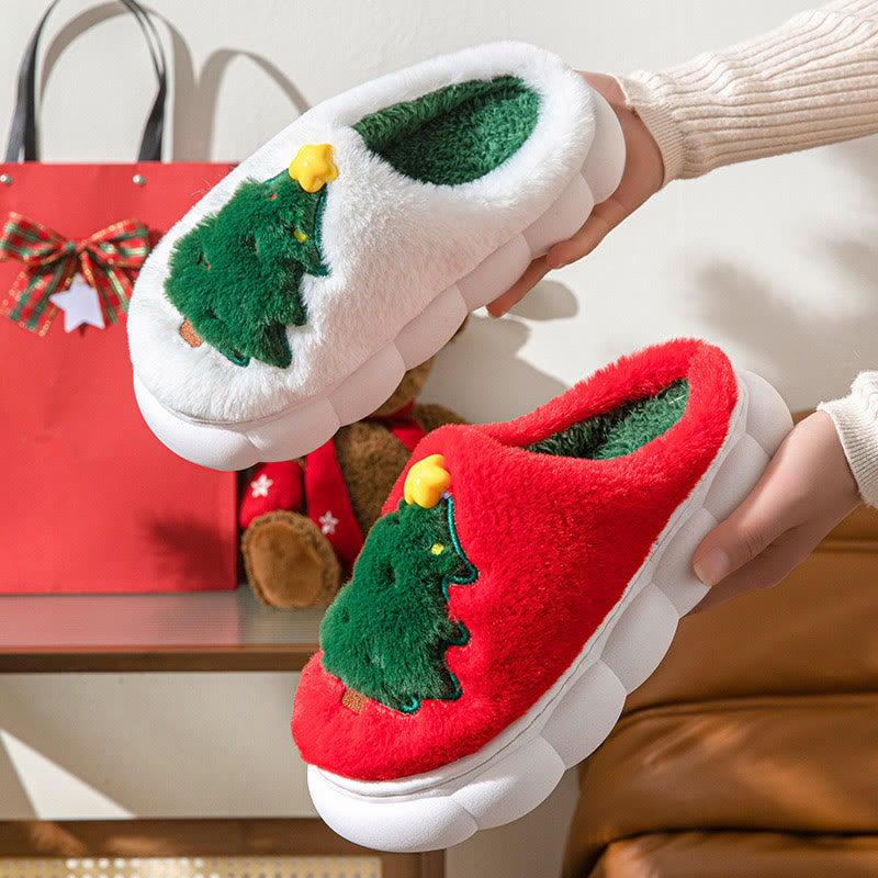Plus Size Christmas Tree Slippers - image 4