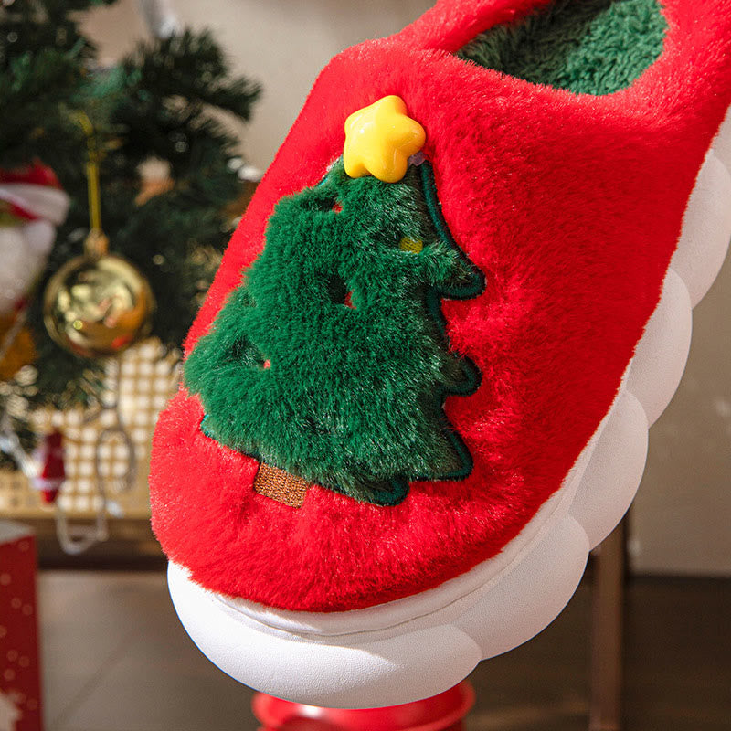 Plus Size Christmas Tree Slippers - image 5