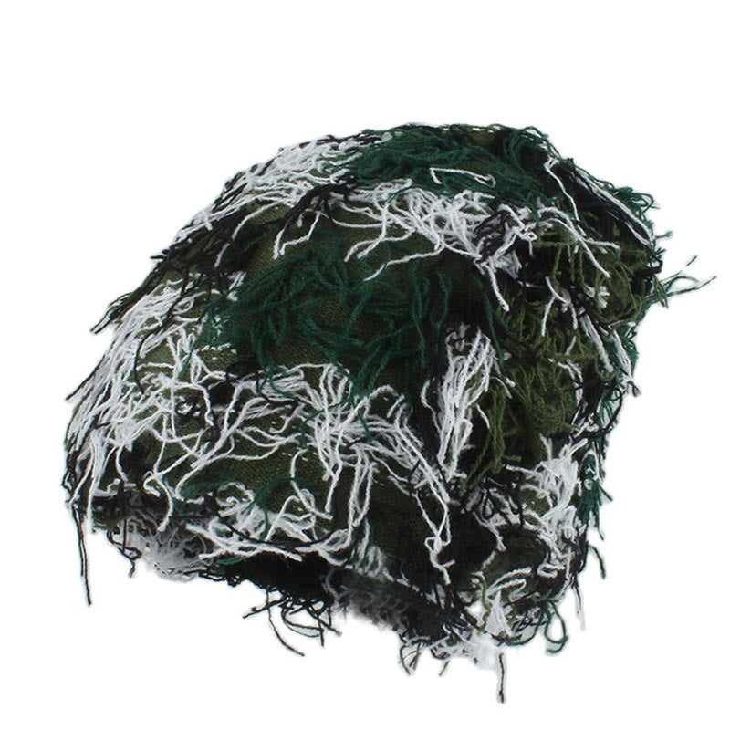 Plus Size Unisex Knitted Fuzzy Beanie - Army Green - One Size - image 3