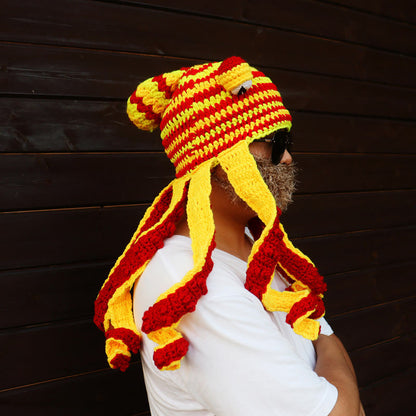 Plus Size Colorful Octopus Tentacle Beanie - image 6