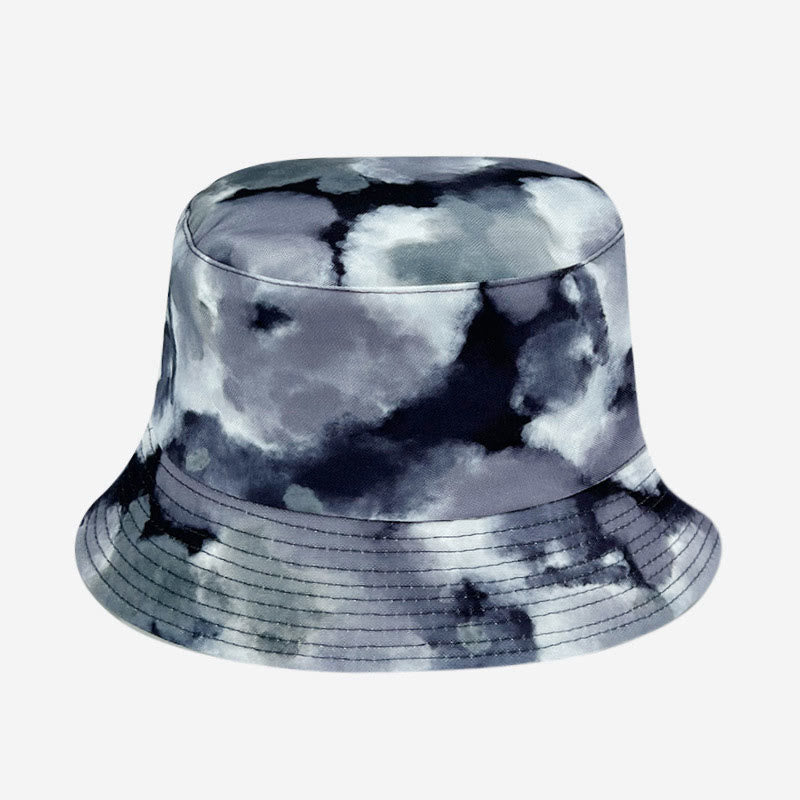Plus Size Blue Purple Tie Dye Bucket Hat - D - One Size - image 3
