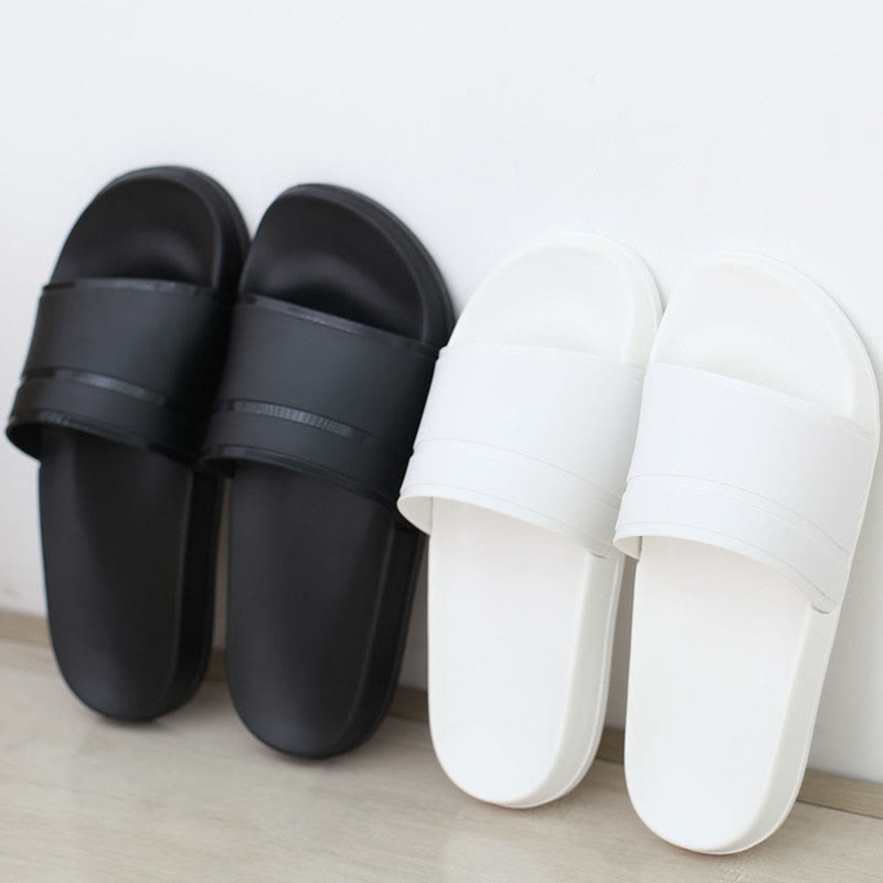 Plus Size Non Slip Solid Color Slides - image 4