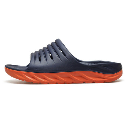 Plus Size Thick Sole Slides - Navy Blue - EU49(US14) - image 7