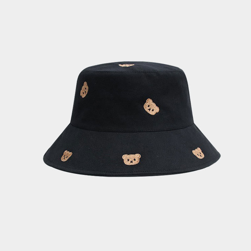 Plus Size Bear Bucket Hat - Black - One Size - image 2