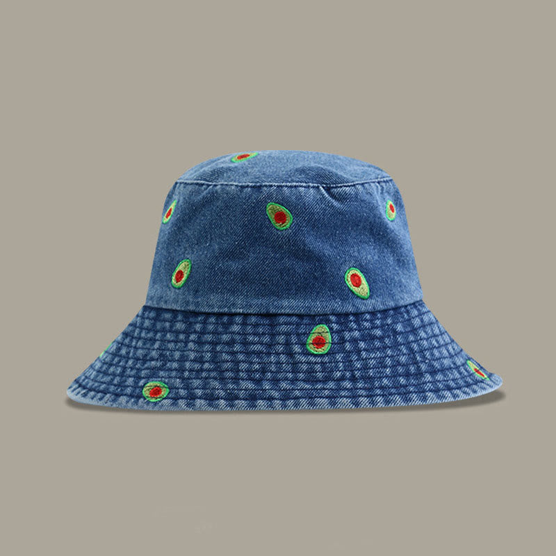 Plus Size Avocado Bucket Hat - Dark Blue - One Size - image 3