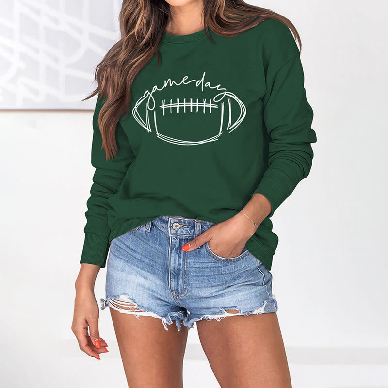 Plus Size White Rugby Print Sweatshirt - image 8