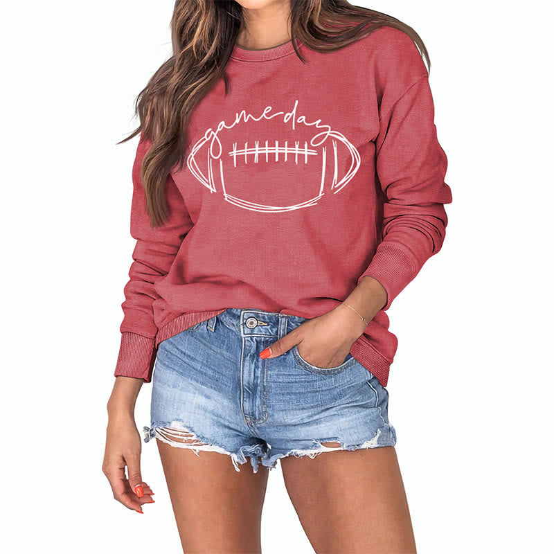 Plus Size White Rugby Print Sweatshirt - image 10