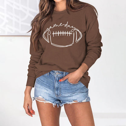 Plus Size White Rugby Print Sweatshirt - image 11