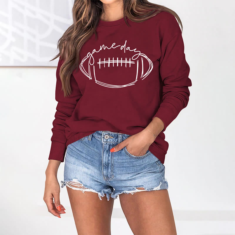 Plus Size White Rugby Print Sweatshirt - image 7