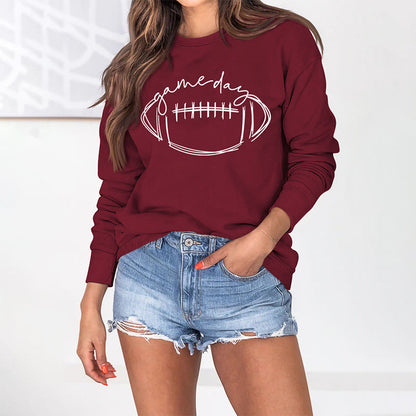 Plus Size White Rugby Print Sweatshirt - image 7