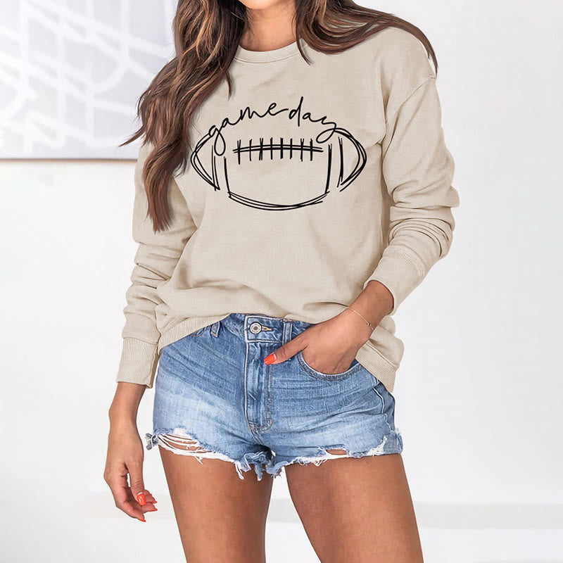 Plus Size Black Game Day Print Sweatshirt - image 14