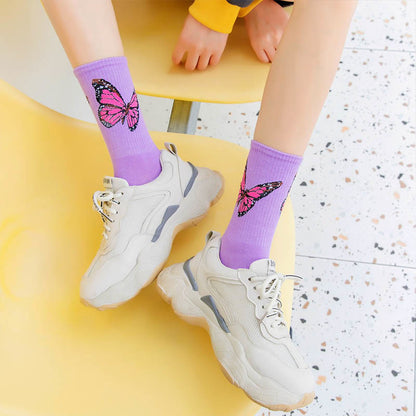 Butterfly Crew Socks(6 Pairs) - image 5