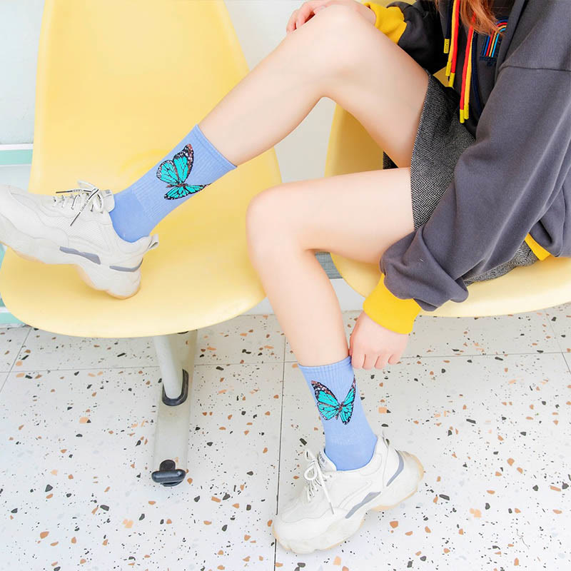 Butterfly Crew Socks(6 Pairs) - image 3
