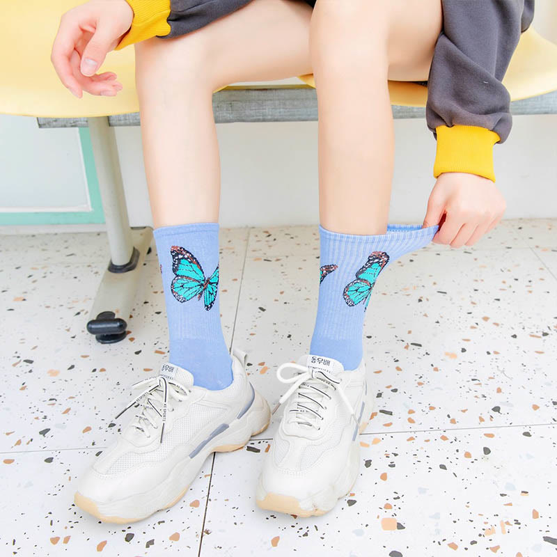 Butterfly Crew Socks(6 Pairs) - image 2
