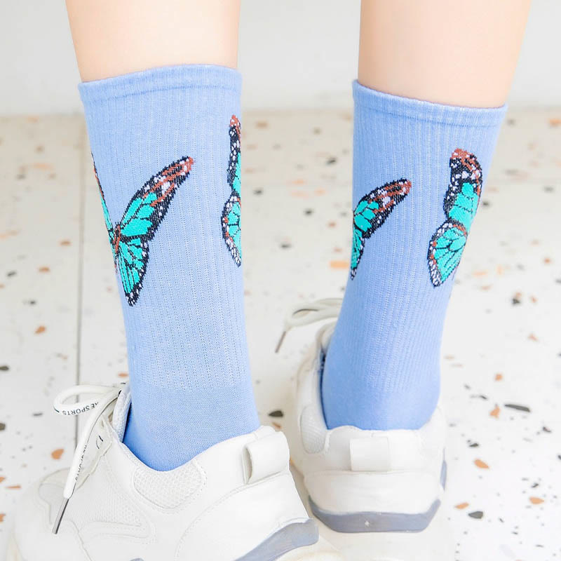 Butterfly Crew Socks(6 Pairs) - image 4