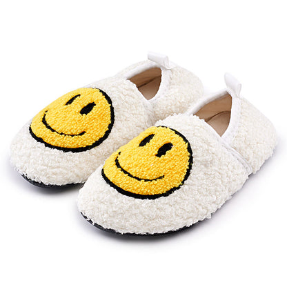 Plus Size Cute Smiling Face Slippers - White - EU50-51(US15-16) - image 2