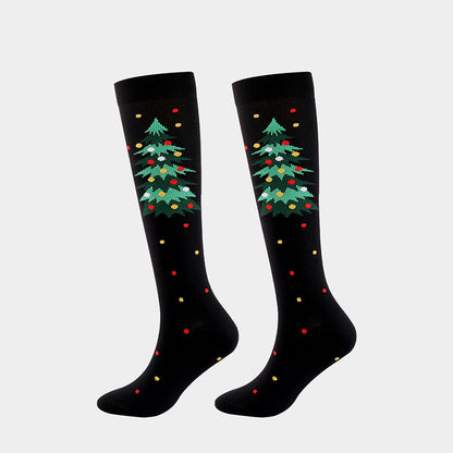 Christmas Cats Dogs Compression Socks(4 Pairs) - image 4