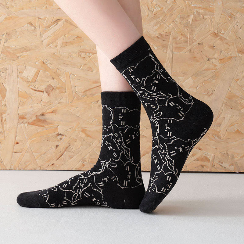 Line Cat Quarter Socks(5 Pairs) - image 4