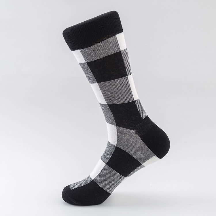 Plaid Heart Crew Socks(5 Pairs) - image 3