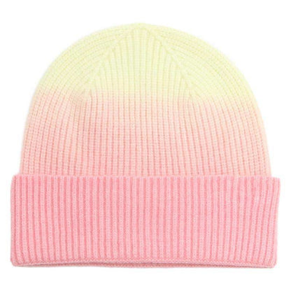 Gradient Color Gloves Beanie 2 In 1 Set - Pink - One Size - image 6