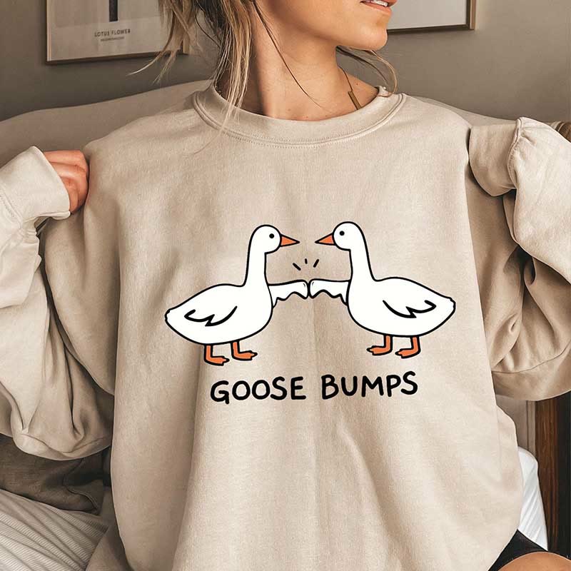 Plus Size Goose Bumps Sweatshirt - Khaki - 3XL - image 0