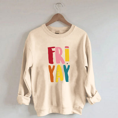 Plus Size Friday Pencil Print Sweatshirt - image 0