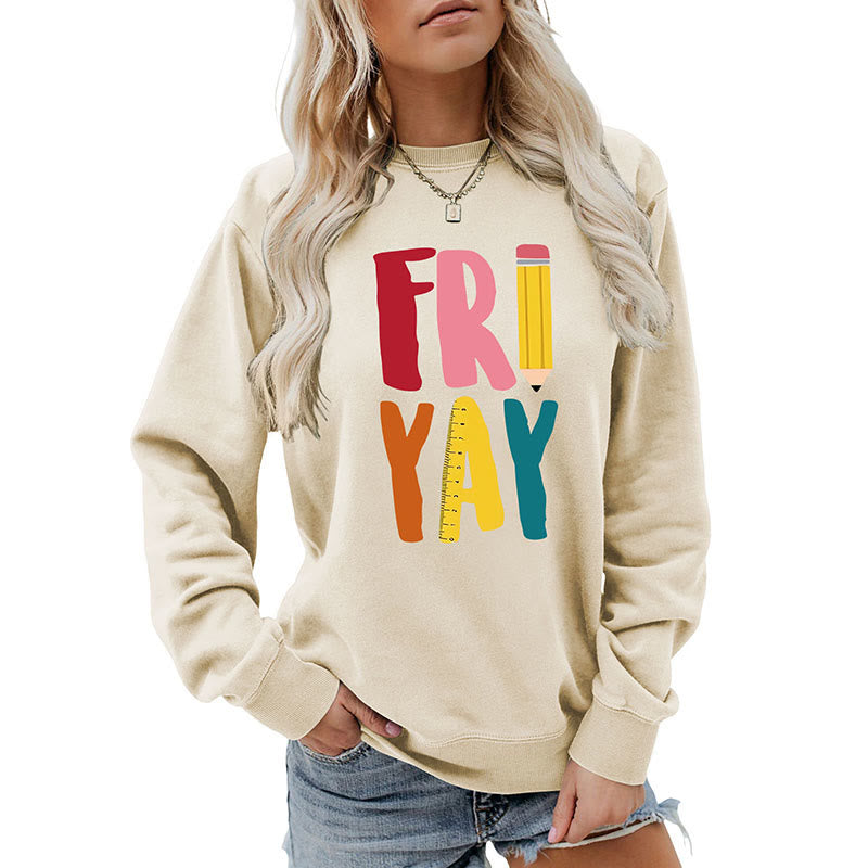 Plus Size Friday Pencil Print Sweatshirt - image 13