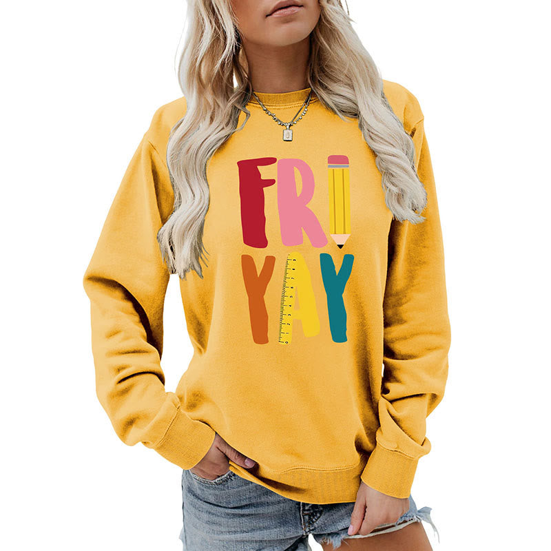 Plus Size Friday Pencil Print Sweatshirt - image 14
