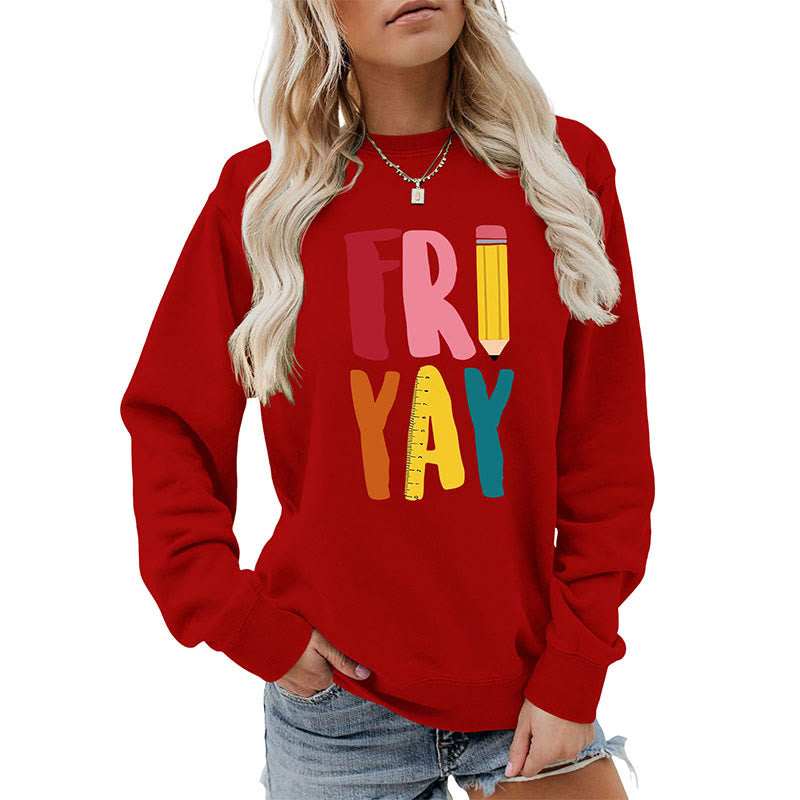 Plus Size Friday Pencil Print Sweatshirt - image 15