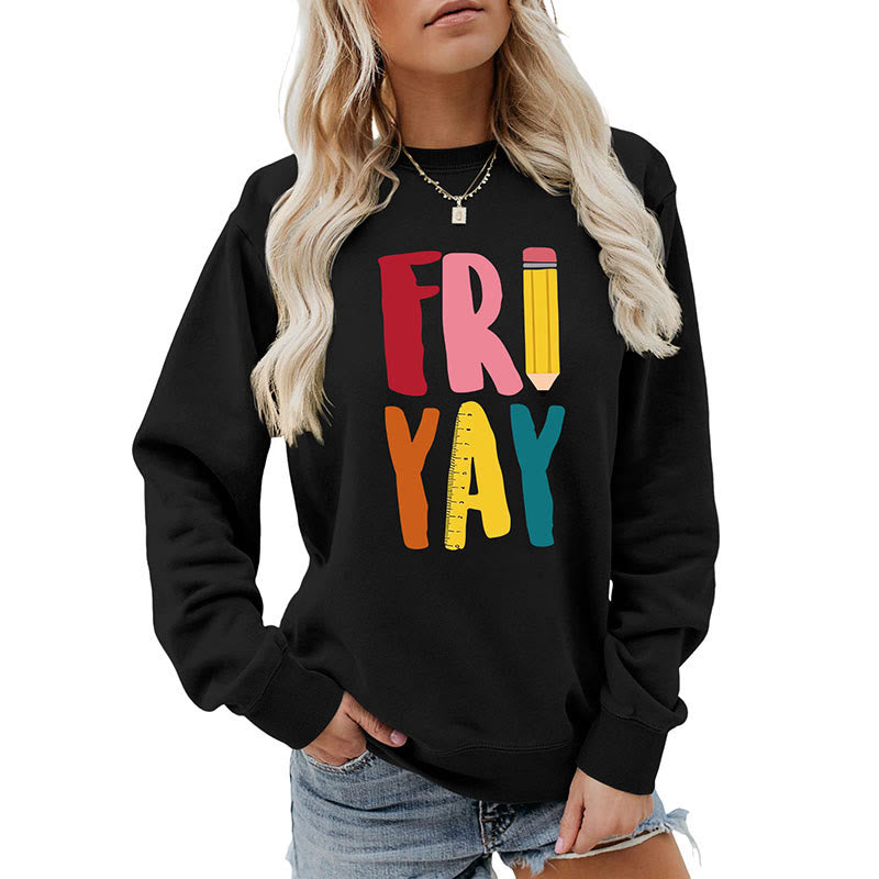 Plus Size Friday Pencil Print Sweatshirt - image 17
