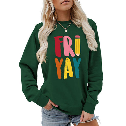 Plus Size Friday Pencil Print Sweatshirt - image 11