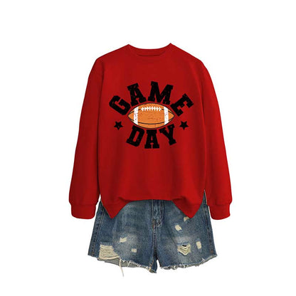 Plus Size Game Day Sweatshirt - Red - 2XL - image 4