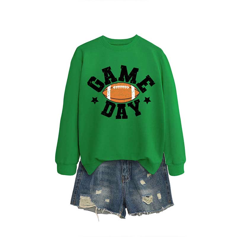 Plus Size Game Day Sweatshirt - Green - 2XL - image 6