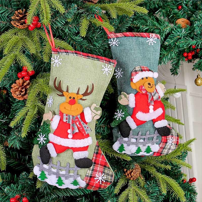 Plus Size Christmas Large Handing Socks(4 Pairs) - image 1