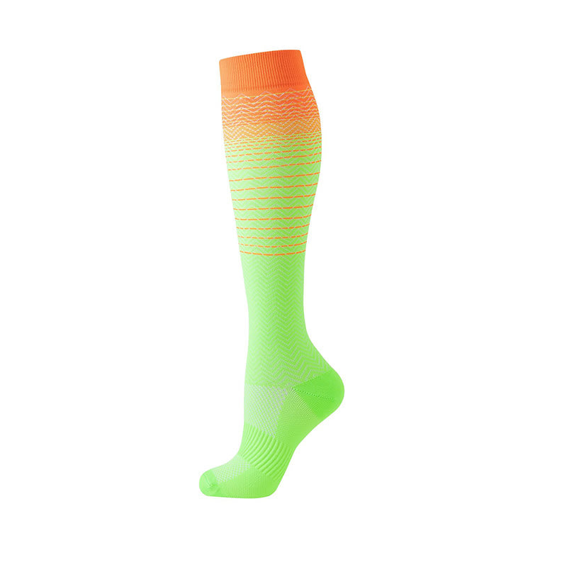 Gradient Stripes Compression Socks(6 Pairs) - image 4