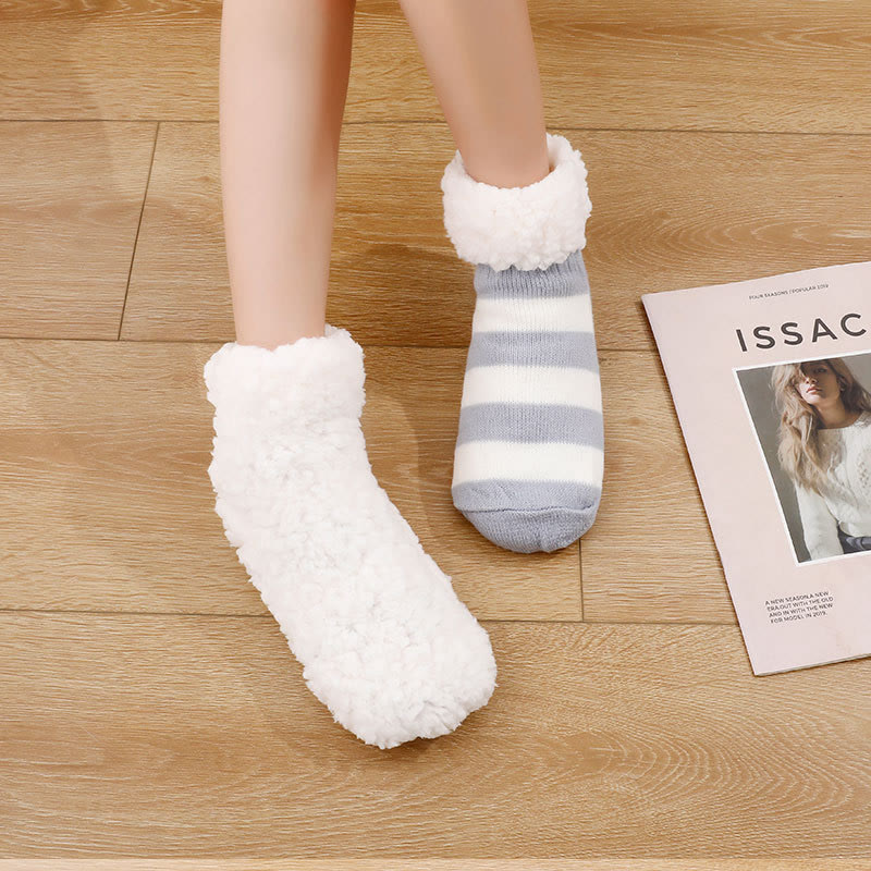 Plus Size Wide Stripes Slipper Socks - image 7
