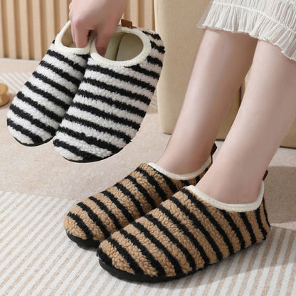 Plus Size Comfort Pinstripe Slippers - image 0