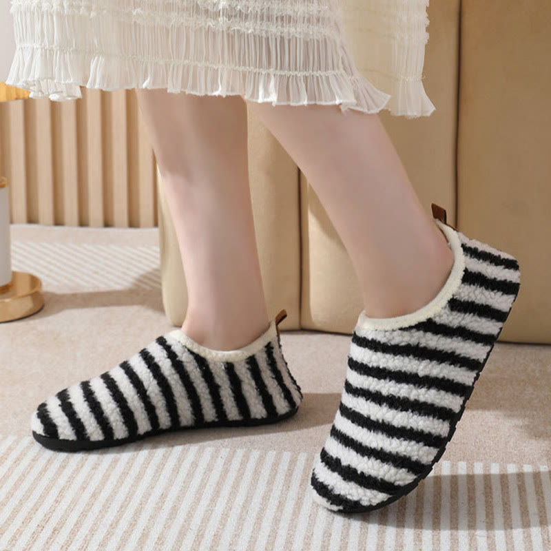 Plus Size Comfort Pinstripe Slippers - image 2